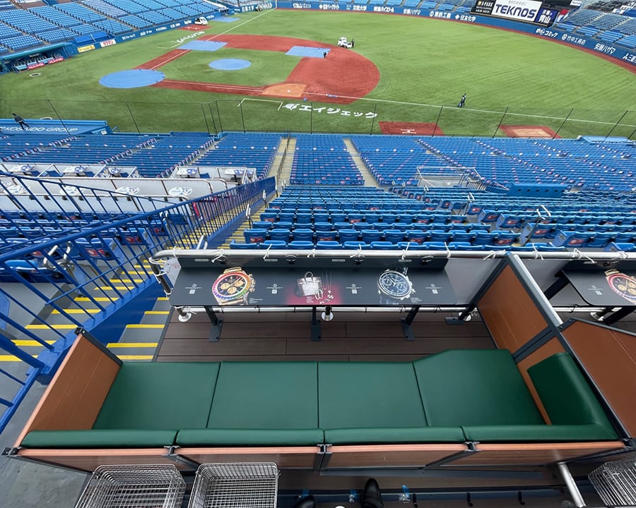 ジャックロードシート※画像は1塁側／4名用シート